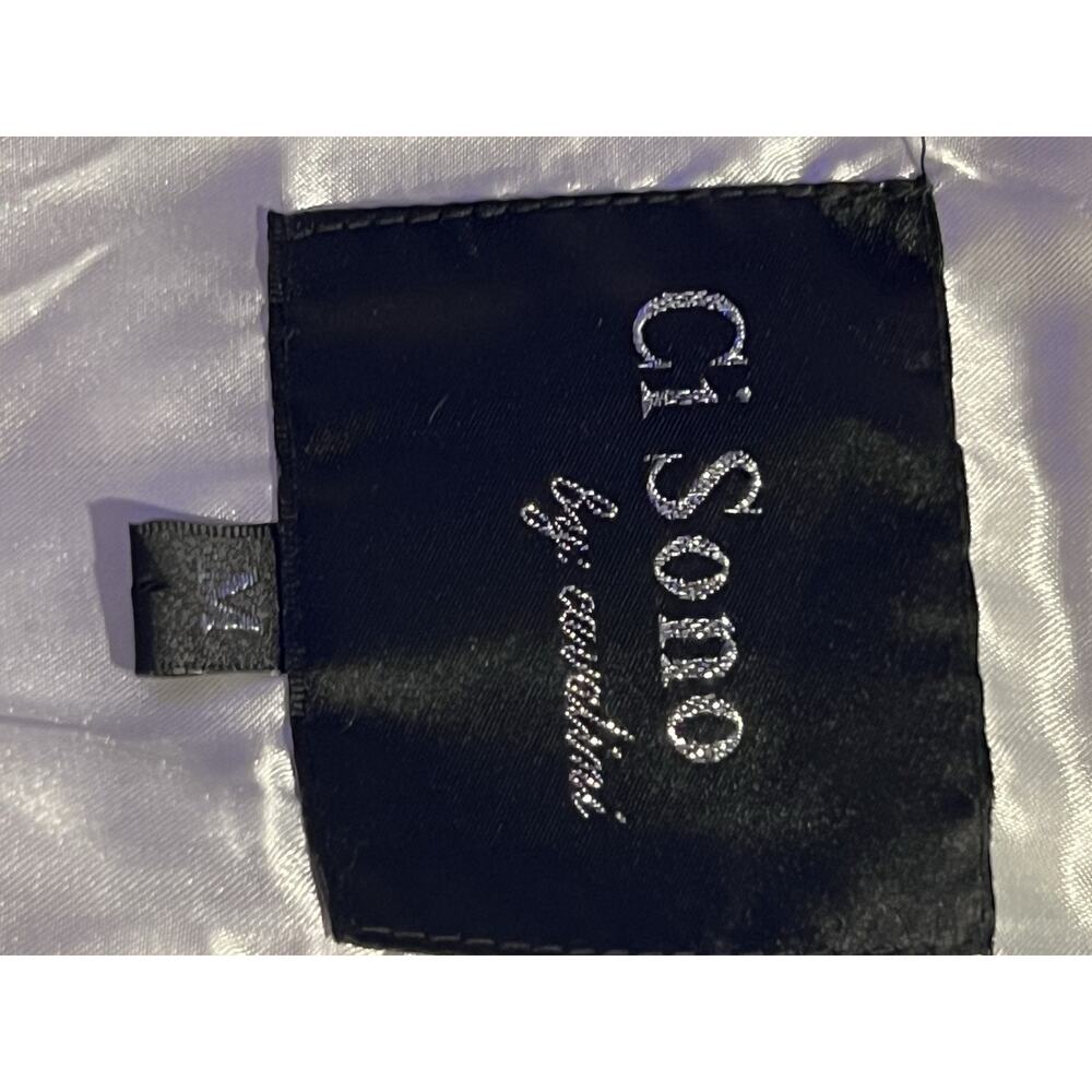 Vintage Ci Sono Y2K Faux Fur Ribbed Knit Sweater Vest Size M - Picture 5 of 6